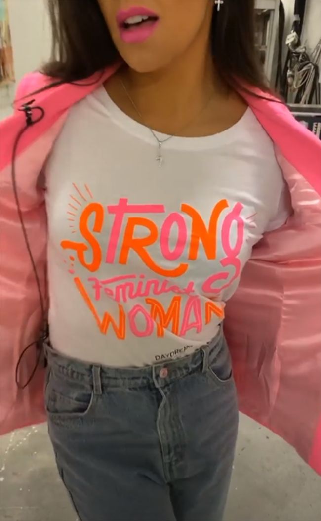 Cristina Pedroche con camiseta feminista