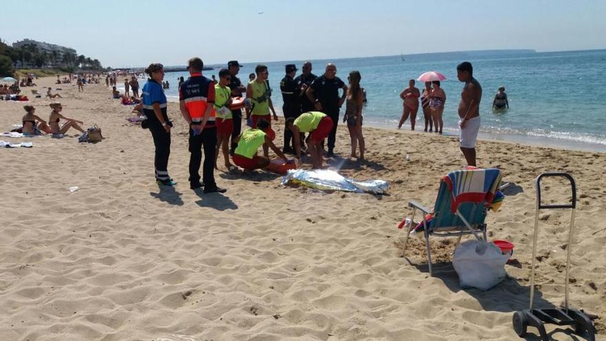 Muere un hombre ahogado en la playa de Can Pere Antoni