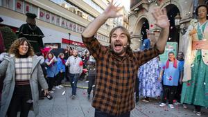 Quim Masferrer a su llegada a Reus.