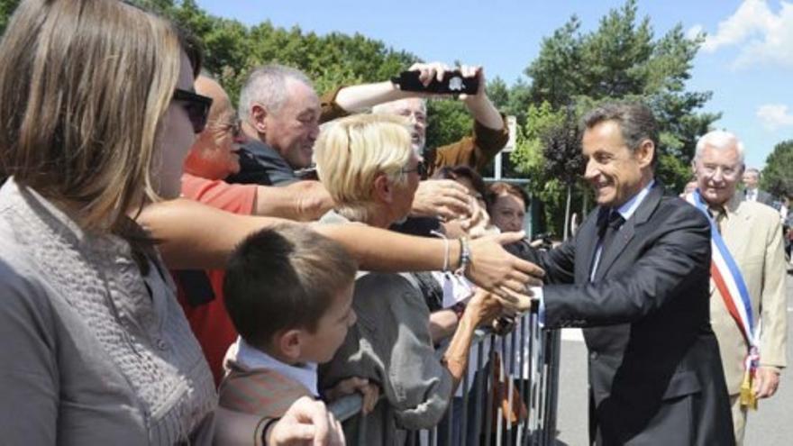 Agreden a Sarkozy durante una visita al sur de Francia