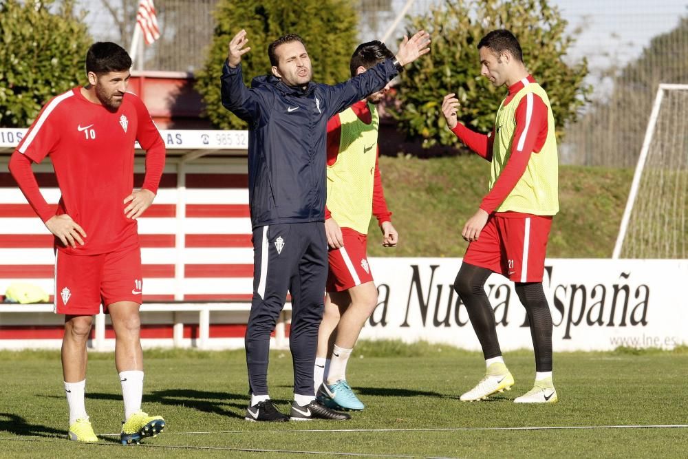 Entrenamiento del Sporting