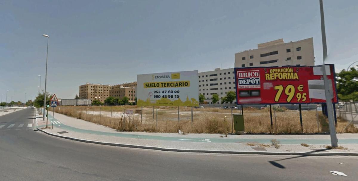 Estado de la parcela de Emvisesa afectada por el caso Rafael Pineda