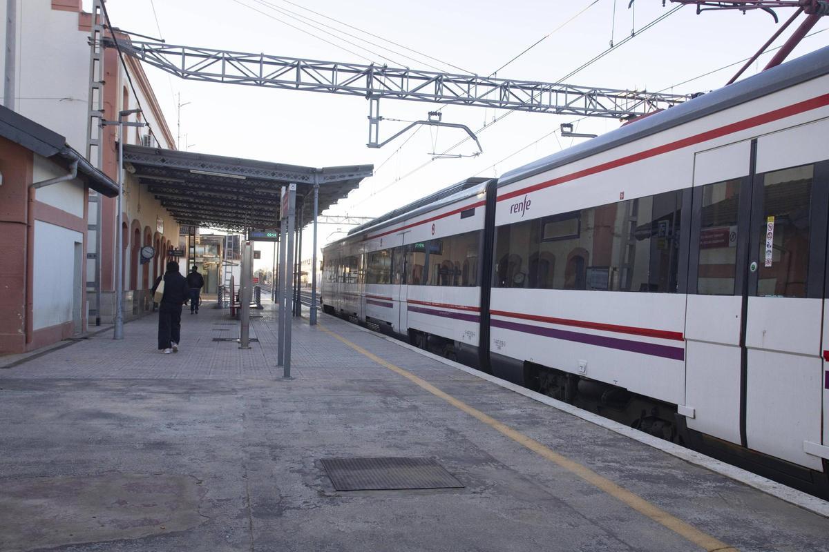 Estación de ferrocarril de Algemesí, en una imagen de archivo.