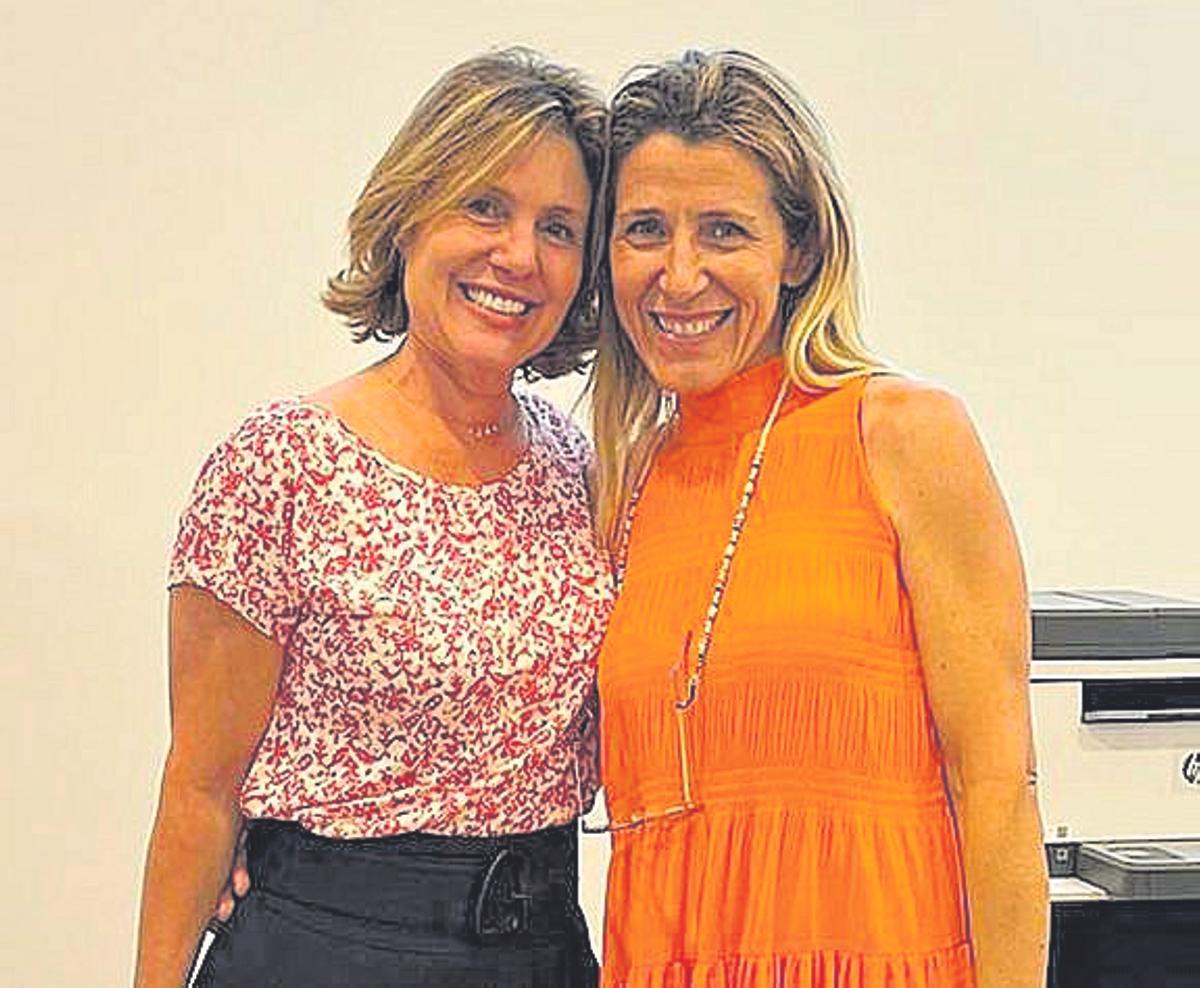 Kathy Schütz y Susana González Oliver.