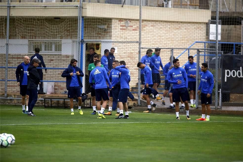 Sesión de entrenamiento del Real Zaragoza