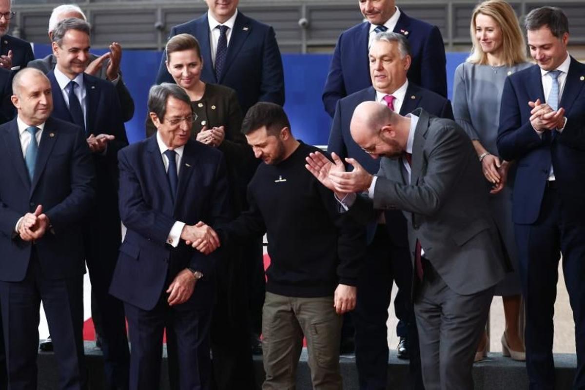 Zelenski, en el Parlamento Europeo.