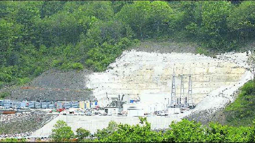 El emboquille del túnel de Los Pontones, en el que operará la tuneladora.