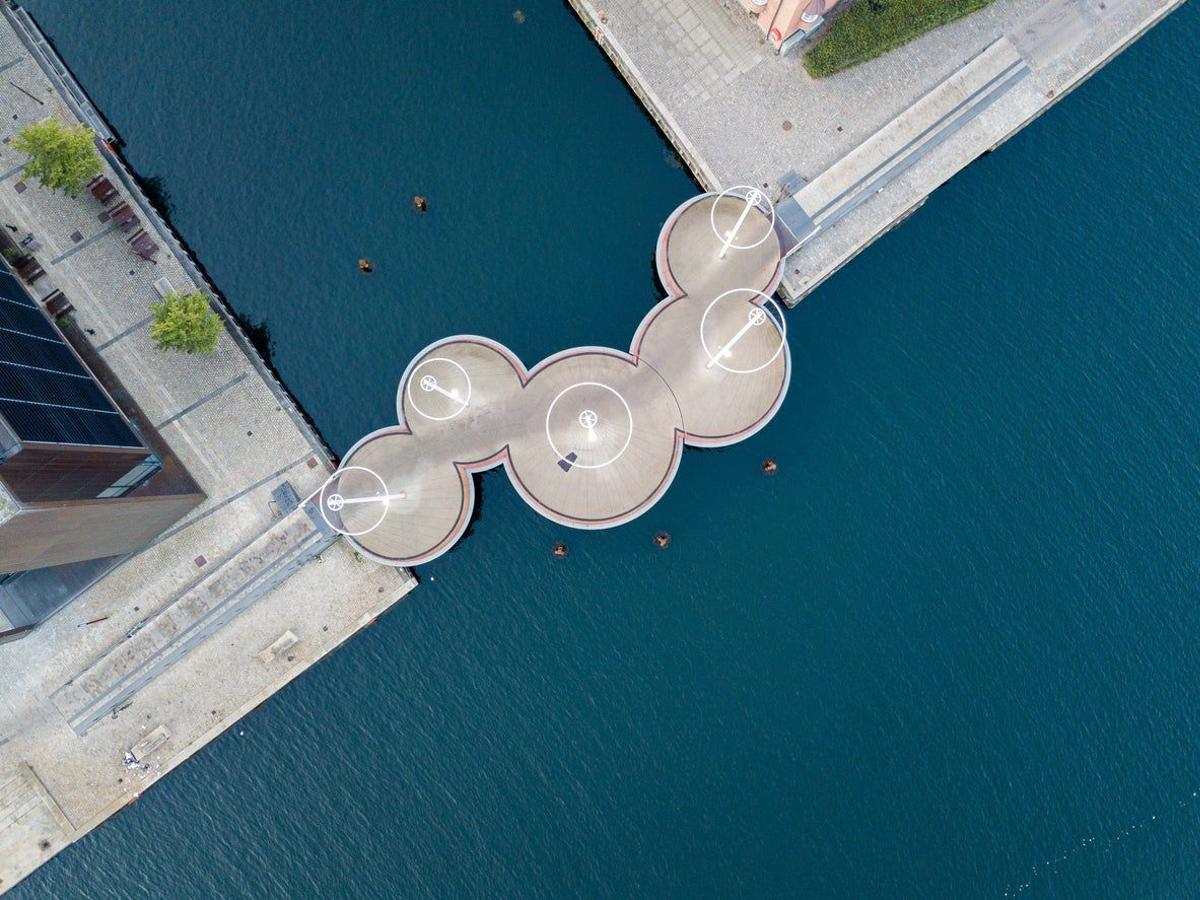 Puente de círculos en Copenhage