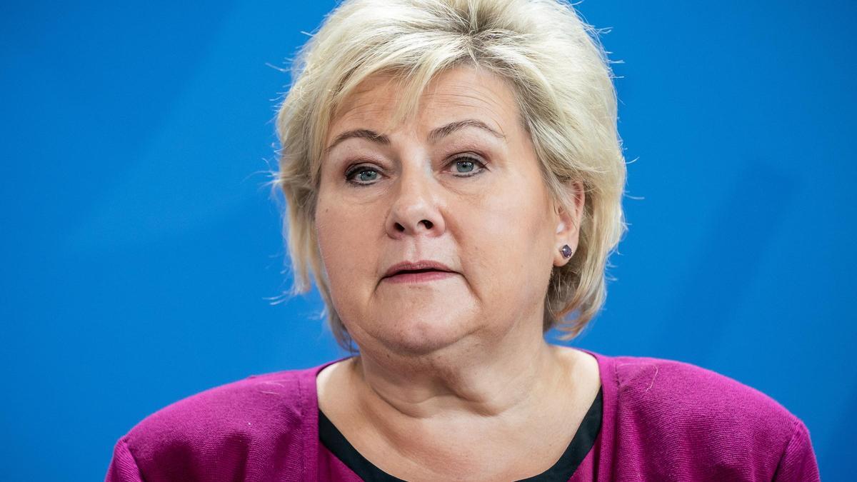 Erna Solberg, primera ministra de Noruega.