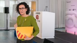 Marta Rovira, al fòrum de debat Primera Plan@ d’EL PERIÓDICO