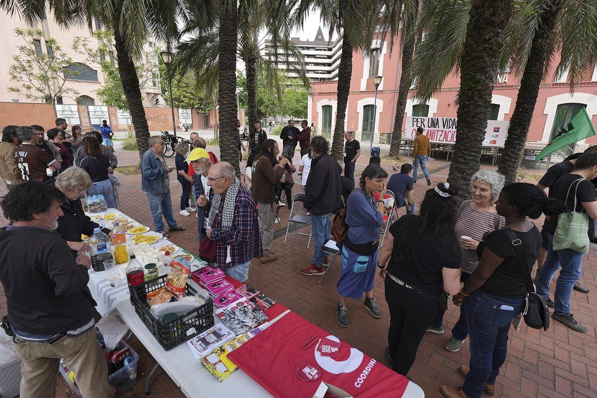 Les imatges de la manifestació de l'1 de maig a Girona