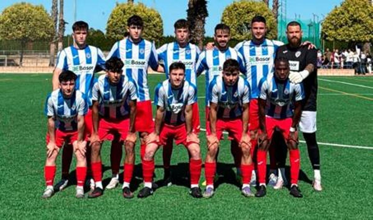 Once titular del CF Gandia en el partido del sábado en Algemesí