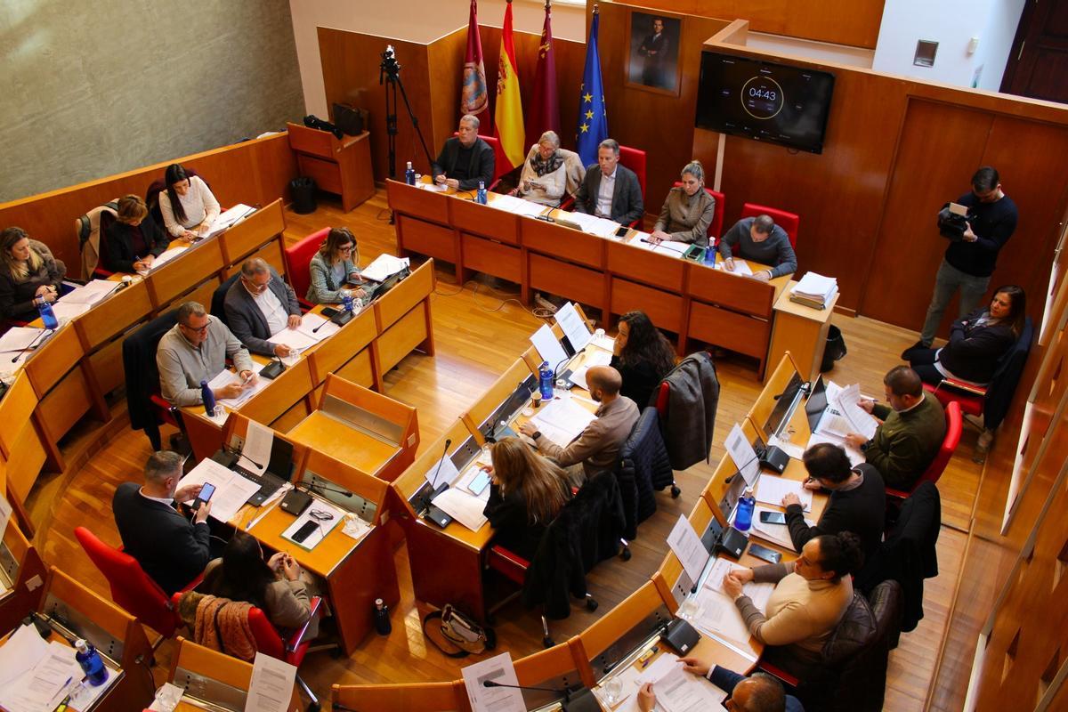 Pleno ordinario del mes de enero en el Ayuntamiento de Lorca.