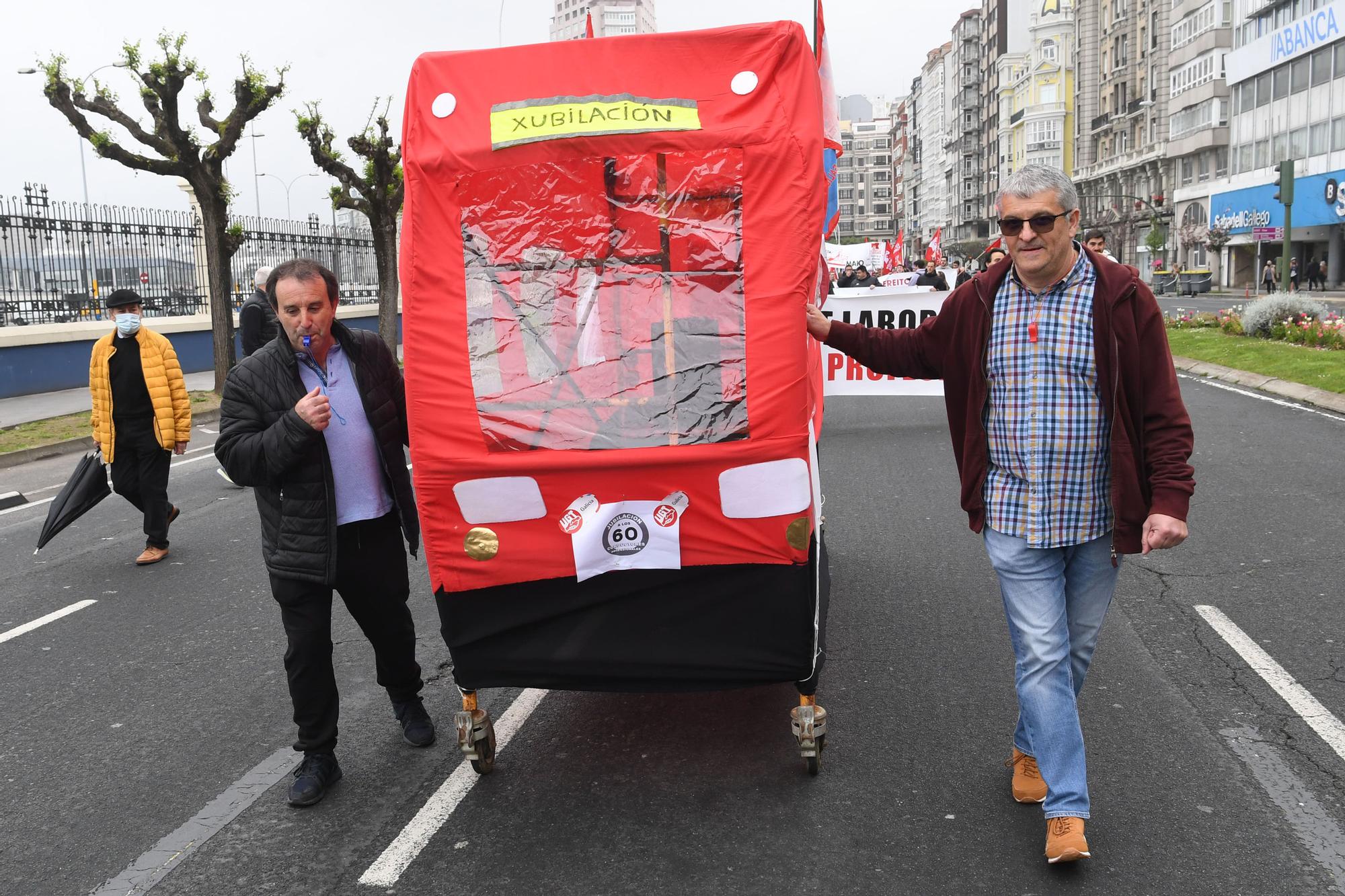 Manifestación por el 1 de mayo en A Coruña