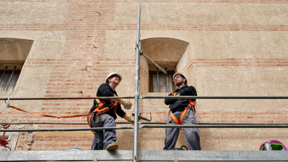 Imagen de archivo de la restauración del convento de las Jerónimas de Cáceres.