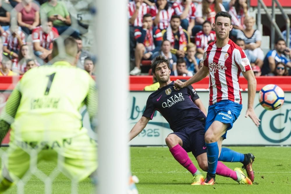 Partido Sporting de Gijón - F. C. Barcelona