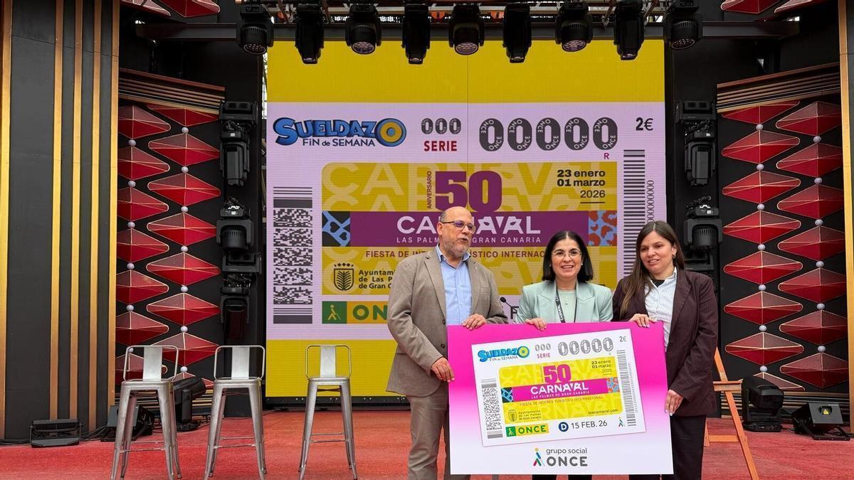 El Sueldazo del Fin de Semana de la ONCE se apunta al Carnaval de Las Palmas de Gran Canaria