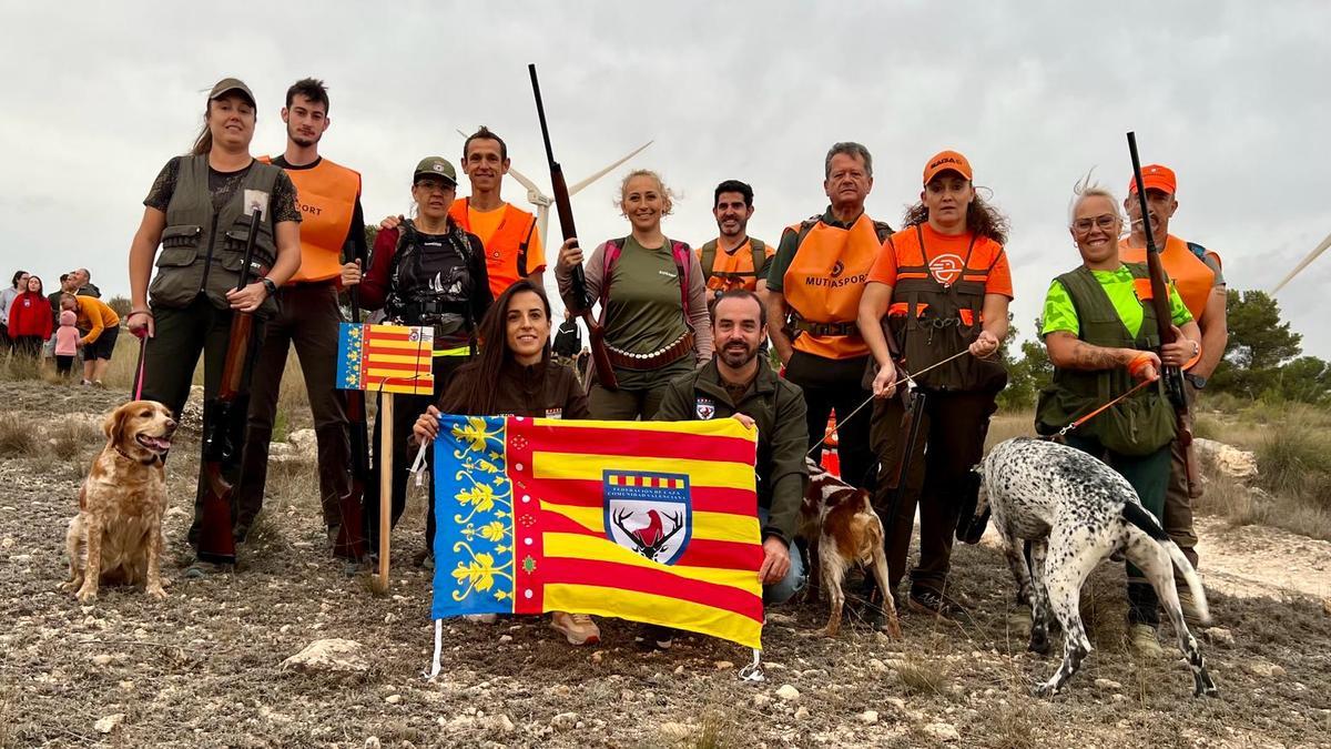Competidoras de la Federación de Caza de la Comunitat Valenciana
