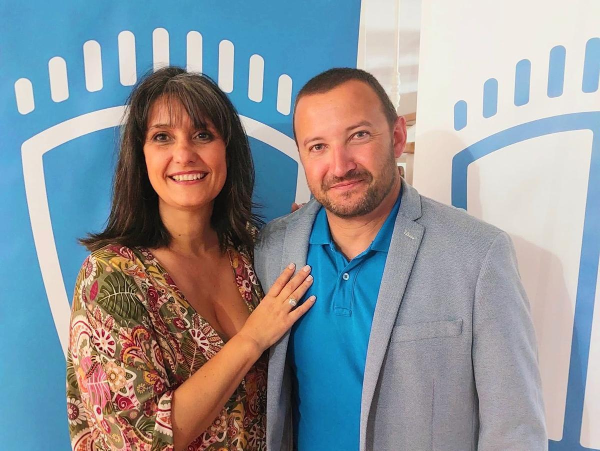 Leticia Padilla y Ruimán Duarte, candidatos de Lanzarote en Pie al Ayuntamiento de Arrecife y el Cabildo de Lanzarote, respectivamente.