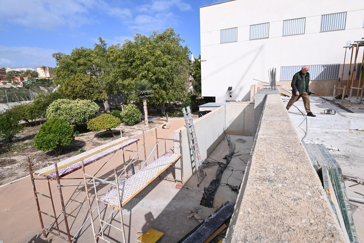 El estado que presenta en estos momentos la zona de ampliación.