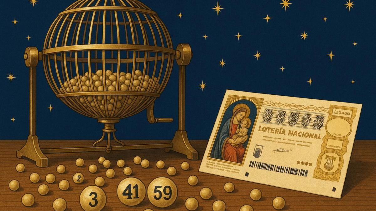 Imagen loteria de Navidad.