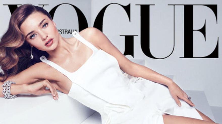 Miranda Kerr, en la portada de Vogue.