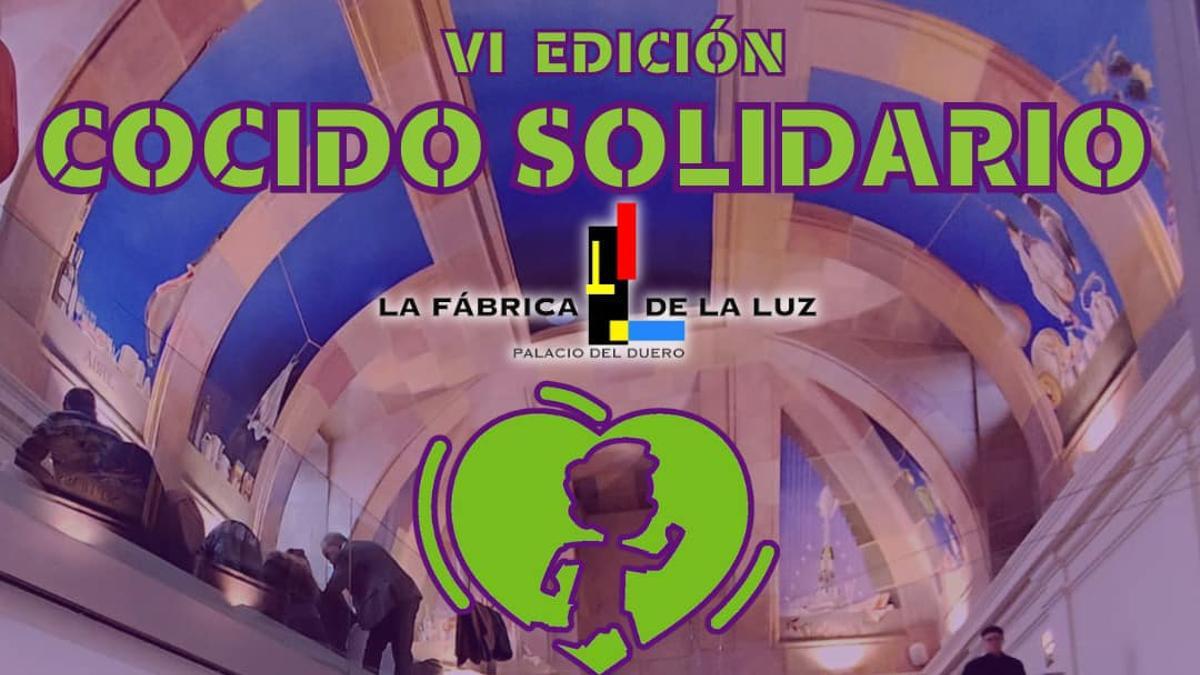 Cartel del cocido solidario.