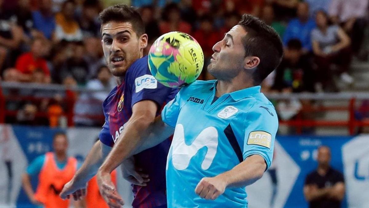 Último duelo de la final entre Barça Lassa y Movistar Inter