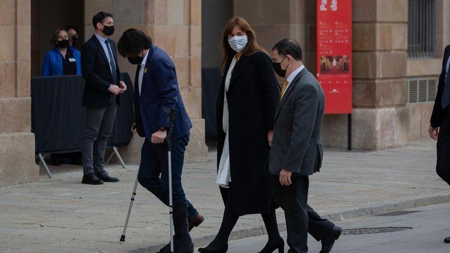 Laura Borràs llega al Parlament