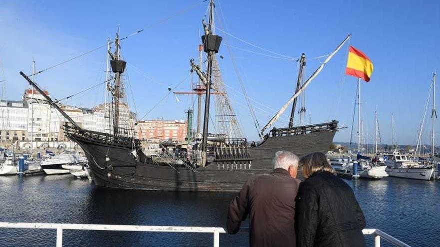 La &#039;Nao Victoria&#039;, el año pasado en la Marina.