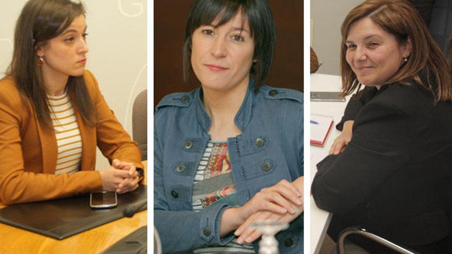 Eva Solla, Ana Pontón y Pilar Cancela // X.Á.