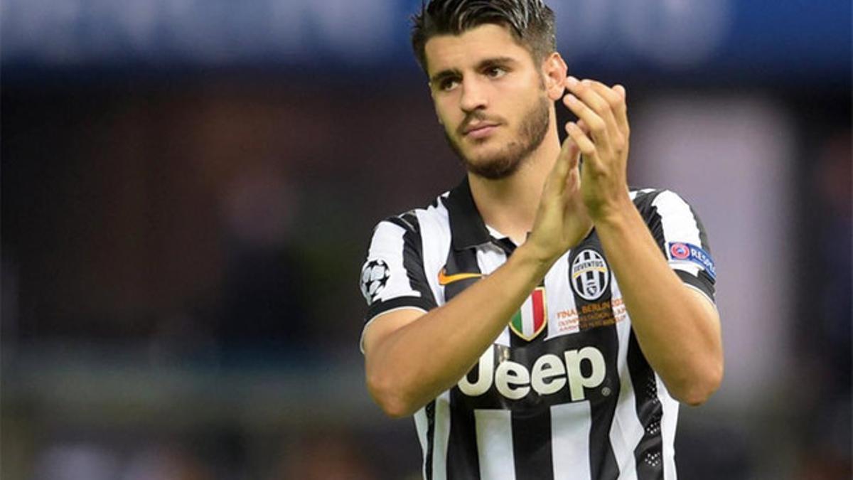 Morata, en un partido con la Juventus esta temporada