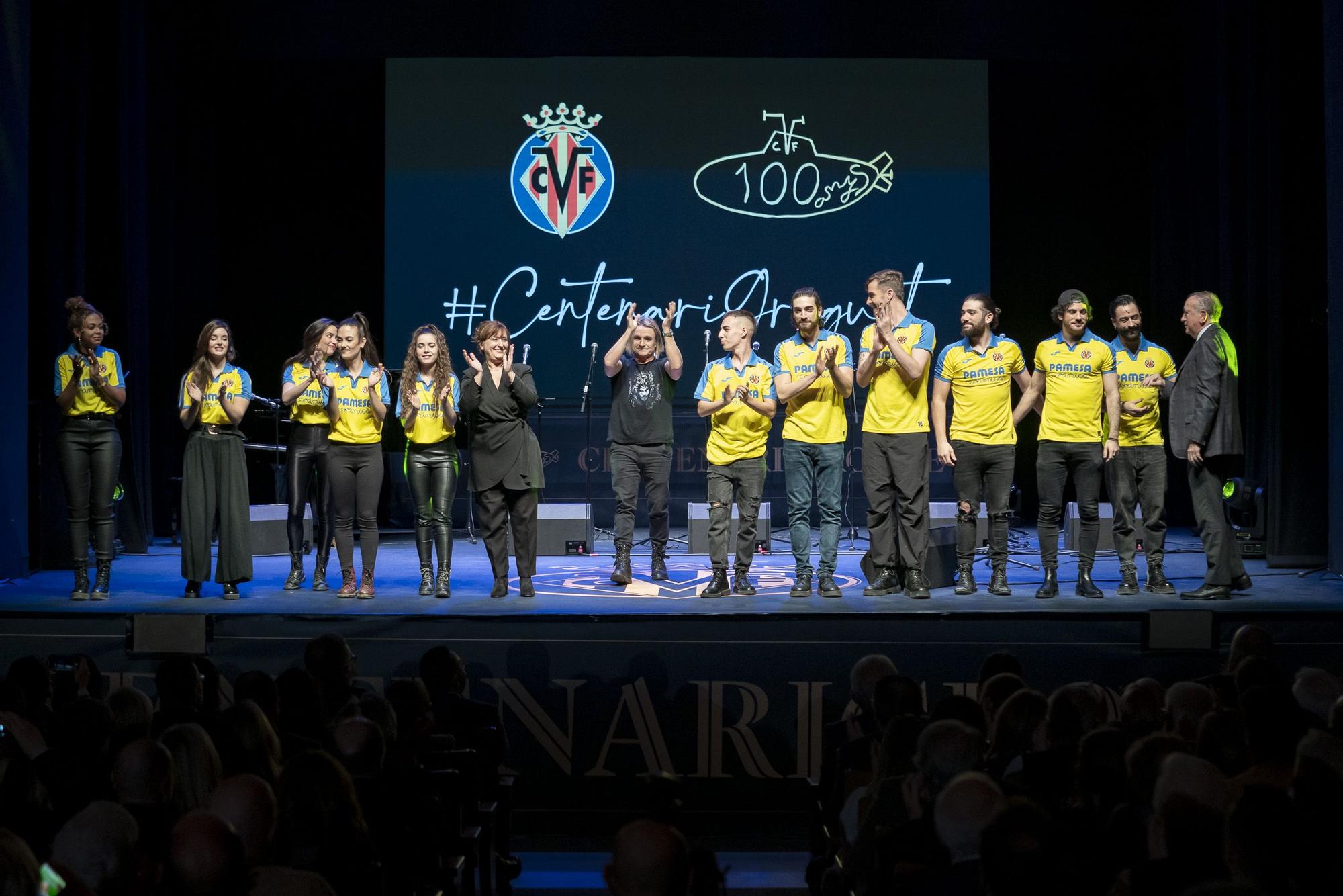 Las mejores fotos de la gala del centenario del Villarreal CF: ¿Qué te parece la camiseta?