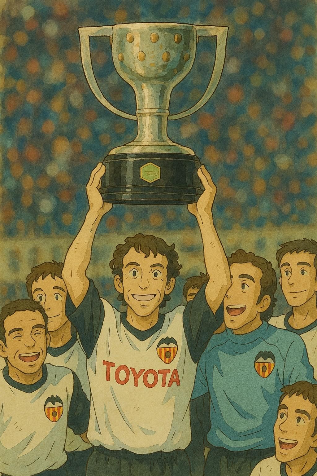El Valencia del doblete, un equipo de dibujos animados