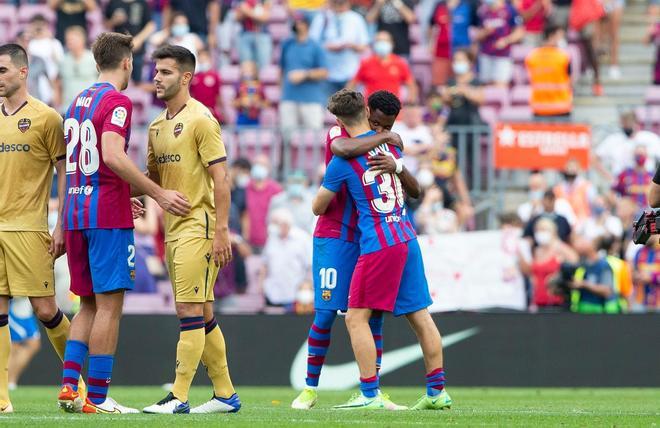 Las mejores imágenes del Barça - Levante: Ansu Fati, Depay, de Jong, Gavi, Nico...