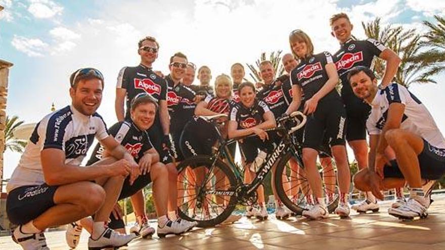 Muss in vier Monaten beim Ötztaler Radmarathon antreten: das Jedermann-Team von Alpecin