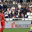 Lax Franco, en un lance del Burgos-Almería.