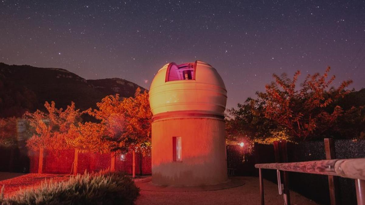 El telescopi de l'Observatori Astronòmic d'Albanyà