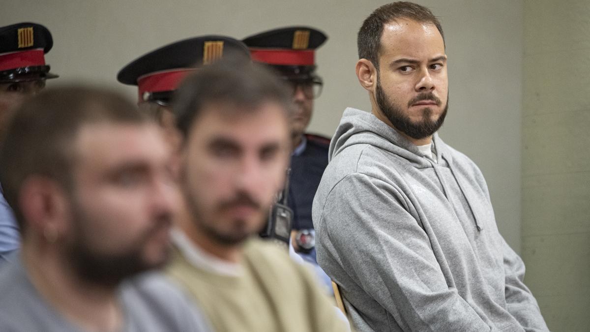 El rapero Pablo Hasél, durante en juicio en la Audiencia de Lleida.