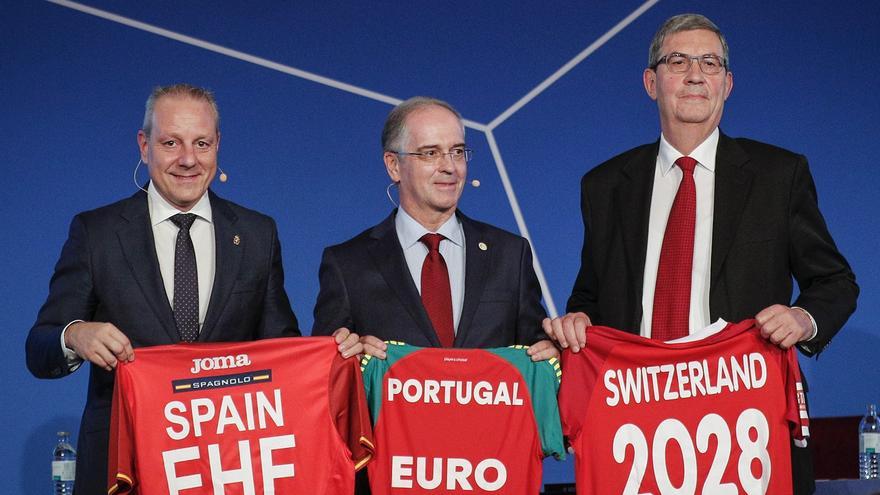 España organizará el Europeo masculino de balonmano 2028 junto a Portugal y Suiza.