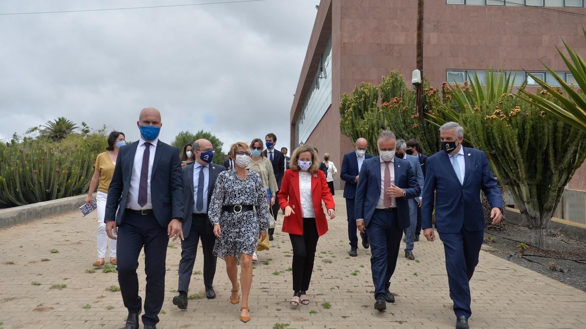 La ministra Nadia Calviño visita el Parque Científico Tecnológico de la ULPGC