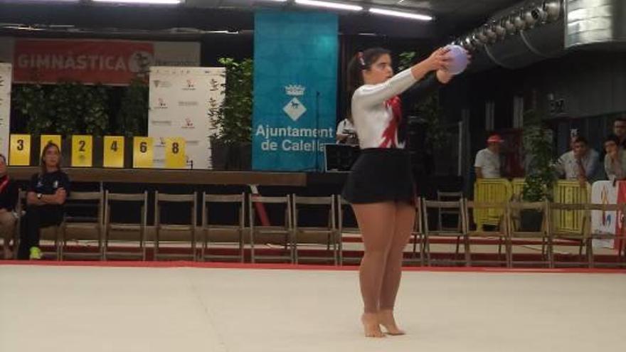 Amaia Valentín, en una de les actuacions de campionats passats