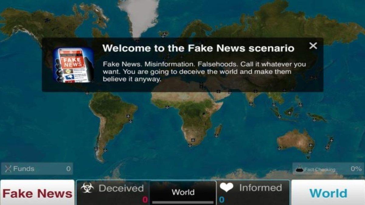 Este juego te permite destruir el mundo con fake news