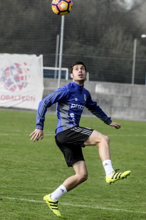 Entrenamiento del Real Oviedo.