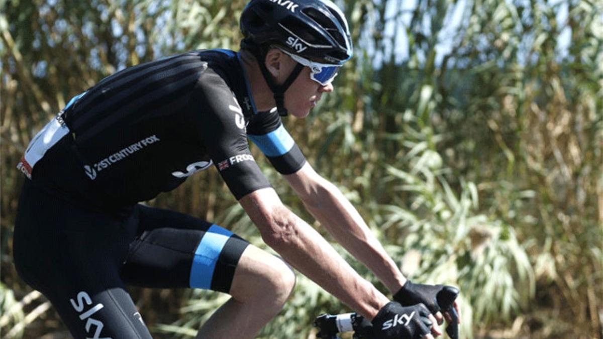 Chris Froome durante la Vuelta ciclista a España de este año