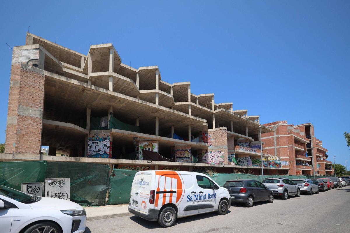 La estructura, vista desde la calle.