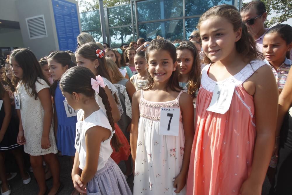 Las candidatas a la Corte de Honor Infantil, en l'Oceanogràfic