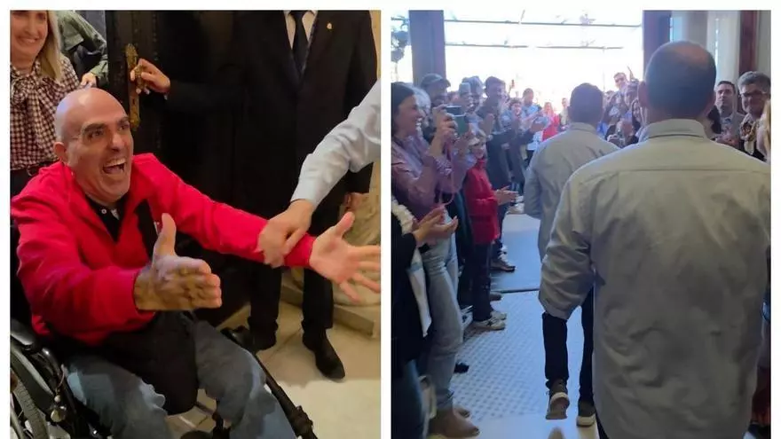 El apoteósico recibimiento a Pirotecnia Vulcano en el Ayuntamiento