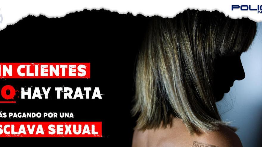 Campaña contra la trata de la Policía.