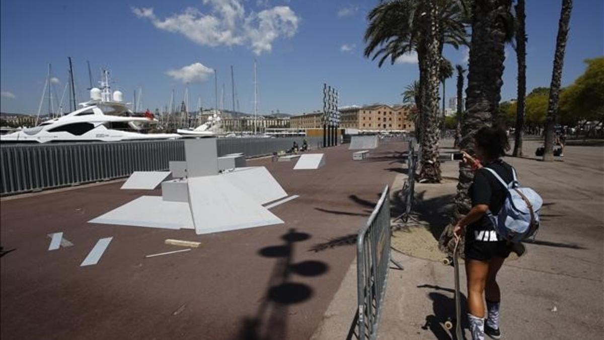 Skatepark en el Passeig Joan de Borbó